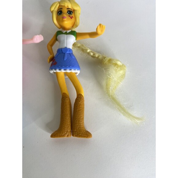 MLP My Little Pony Equestria Girls McDonalds Toy Doll Applejack Pinkie Pie Lot - Picture 4 of 10